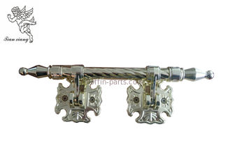 Strong Zamak Customized Casket Handles , Golden Metal Coffin Ornamental H9025
