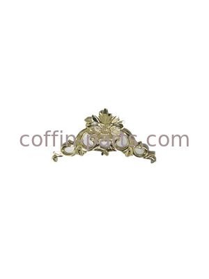 Deocoratvie Casket Accessories Flower With Antique Brass Surface
