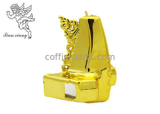 Funeral Furniture Coffins And Caskets Accessories Gold Corner With PP Plastic