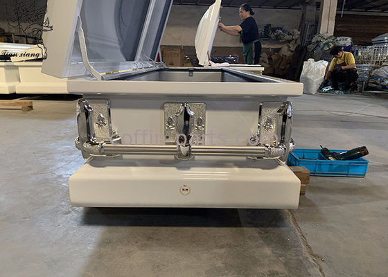 Iron Burial Vault Stainless Steel Casket Customizable For Exceptional Durability