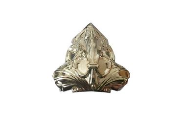Sun Decoration Coffin Parts Casket Corner Hardware Plastic Material With Pale Gold