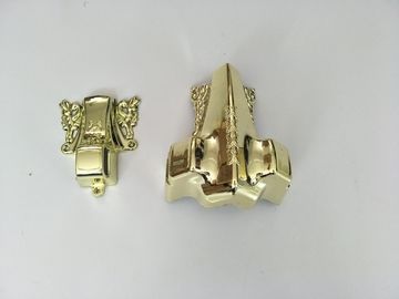 Funeral Furniture Coffins And Caskets Accessories Gold Corner With PP Plastic