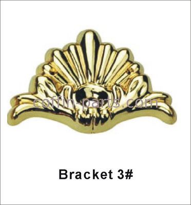 Custom Made Gold Coffin Bracket For Casket Accessories Standard Size