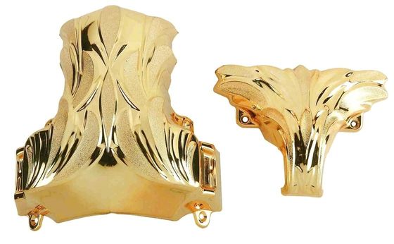 Gold Plastic Casket Accessories American Style Funeral Coffin Fittings