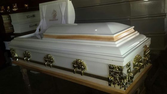 Gold Plastic Casket Accessories American Style Funeral Coffin Fittings