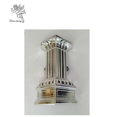 High Polished Silver Swing Coffin Handle With Plastic Panel Covered